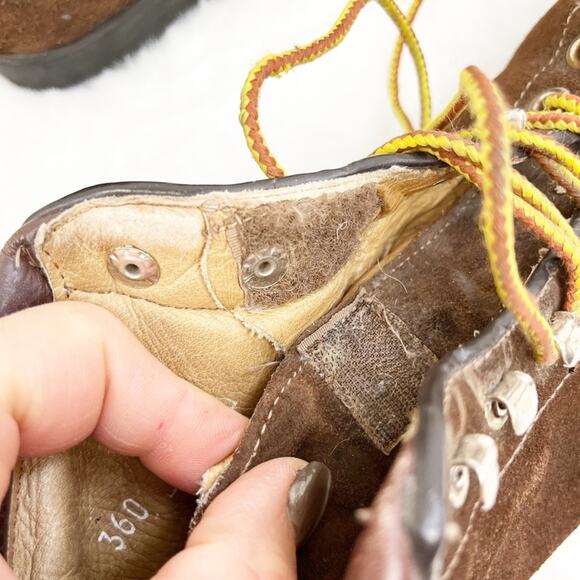 The Alps by Fabiano Womens Hiking Boots Lace Up Suede Mountaineering Size 7.5 - Picture 8 of 11